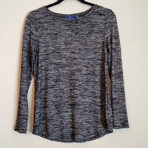 XS Black/Grey Long Sleeve Top